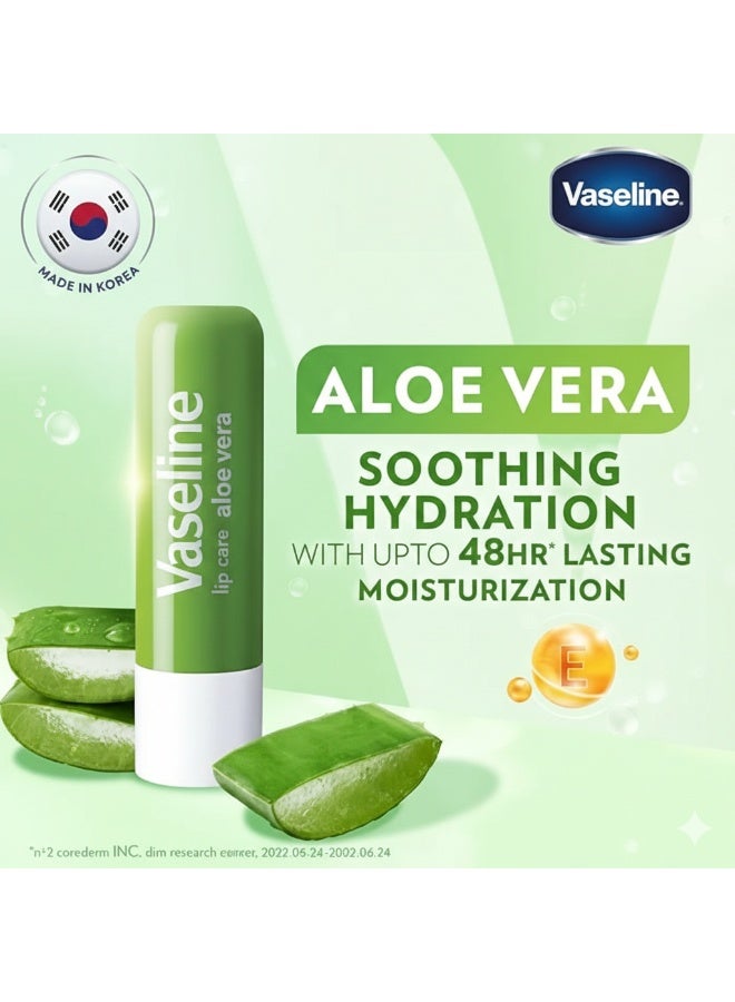 Vaseline Lip Therapy Aloe Vera Green 4.8grams - Image 2